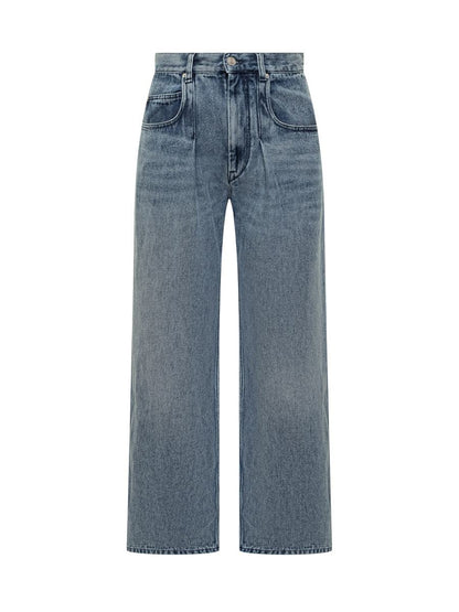 Isabel Marant Isabel Marant High-Waisted Straight Blue Jeans