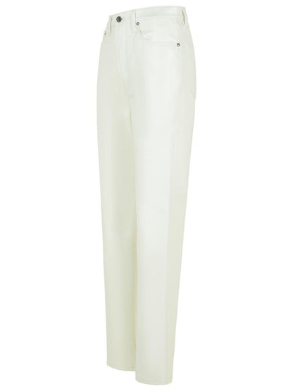 Agolde '90'S Pinch' White Recycled Leather Blend Jeans