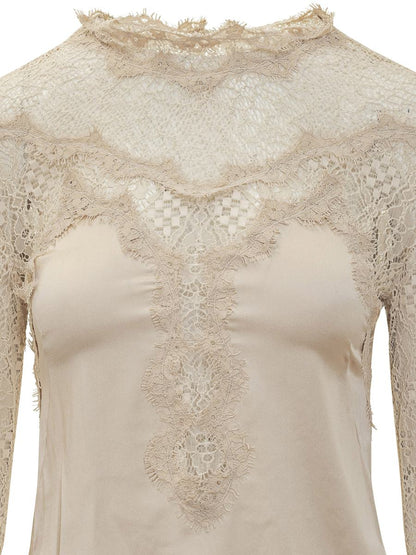 Isabel Marant Isabel Marant Lace Top With Long Sleeves