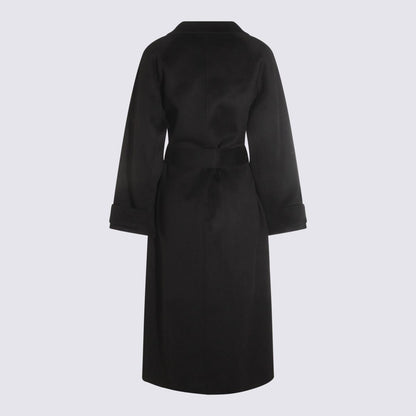 The Dynamis Studio Black Wool Coat