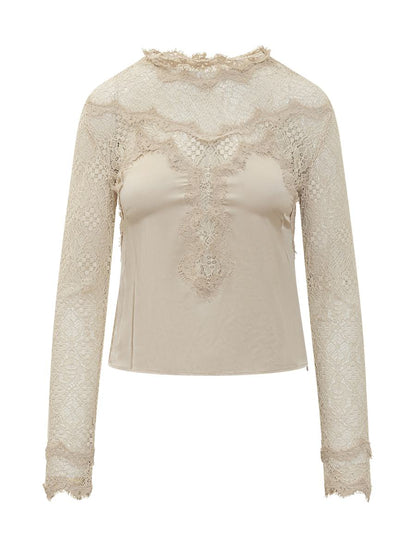Isabel Marant Isabel Marant Lace Top With Long Sleeves
