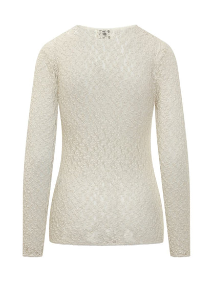 Isabel Marant Isabel Marant Ivory Stretch Lace Top