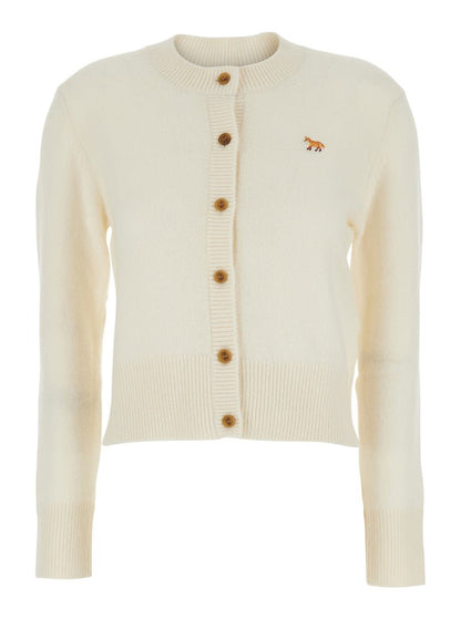 Baby Fox Lambswool Fitted Cardigan
