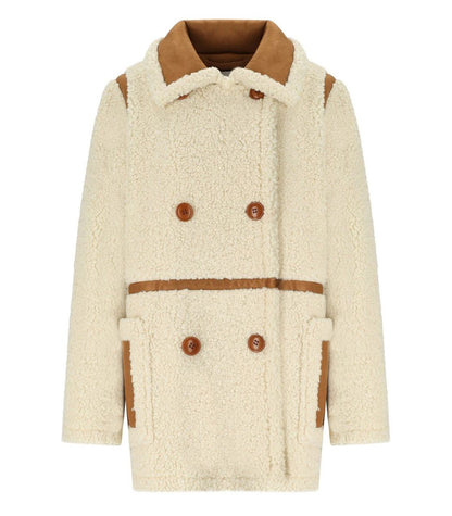 Stand Studio Chloe Ecru Double-Breasted Jacket