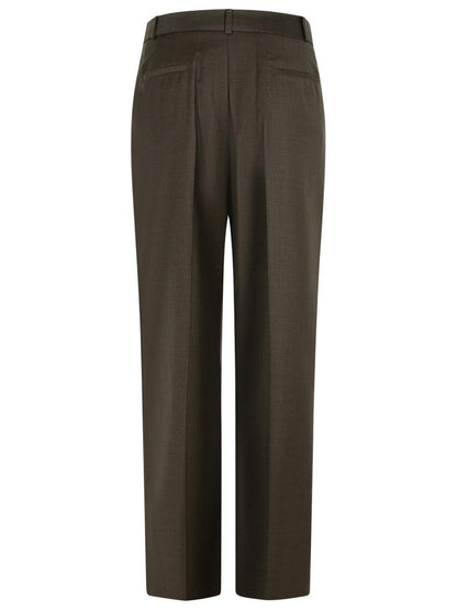 Loulou Studio 'Sbiru' Brown Virgin Wool Pants