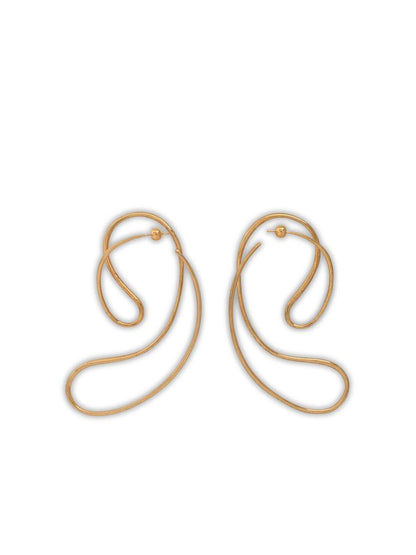 Panconesi Gold 'P Continua Large' Earrings