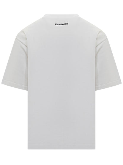 DSQUARED2 White Obsessed2 T-Shirt By Dsquared2