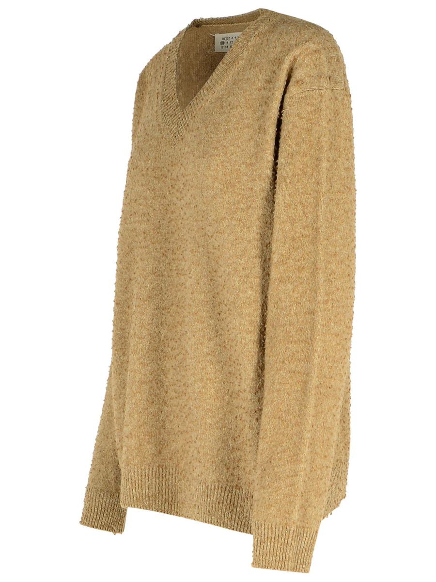 Maison Margiela Beige Wool Blend Sweater