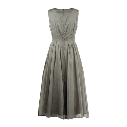Max Mara Silk Mixed Organza Dress