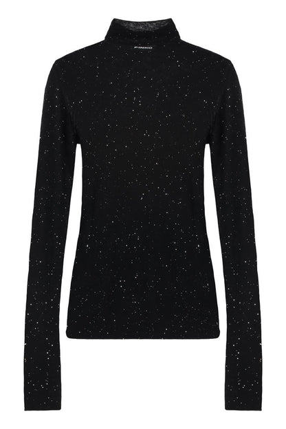 Pinko Moss Long Sleeve Sequin Top