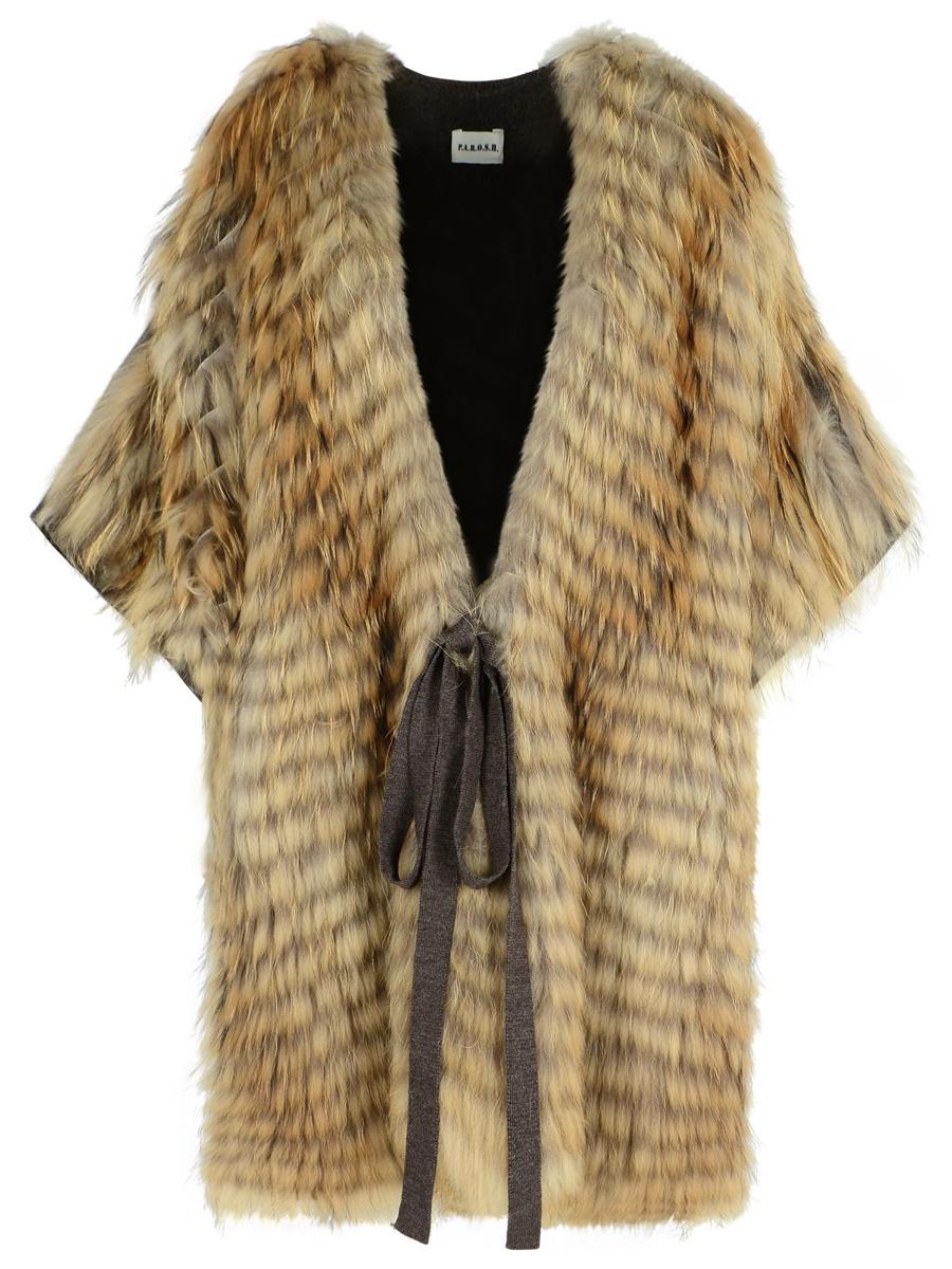 P.A.R.O.S.H. Two-Tone Wool Blend Coat