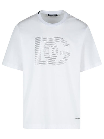 Dolce & Gabbana White Cotton T-Shirt