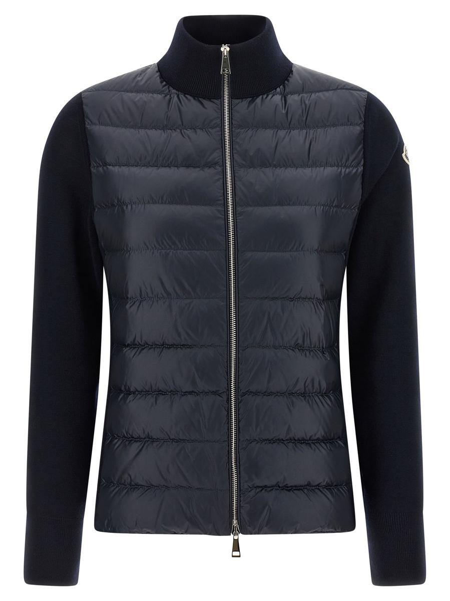 Moncler Two-Material Cardigan