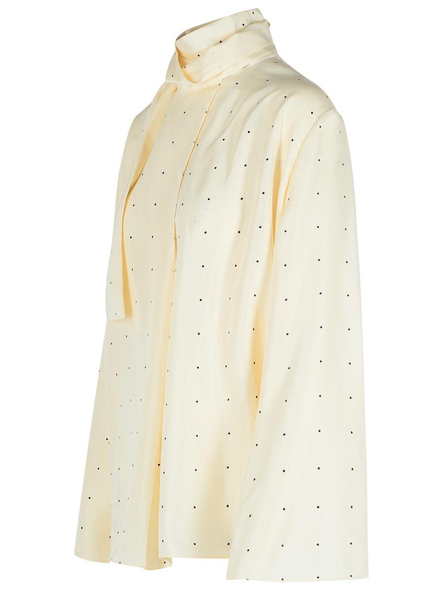 Róhe 'Pois' Cream Silk Shirt