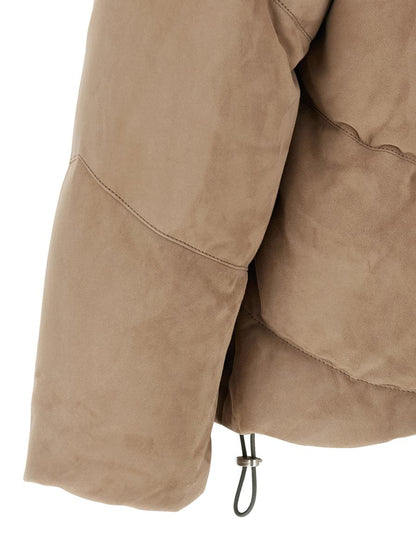 Brunello Cucinelli Suede Down Jacket