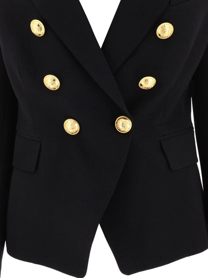Balmain Double-Breasted Wool Jacket