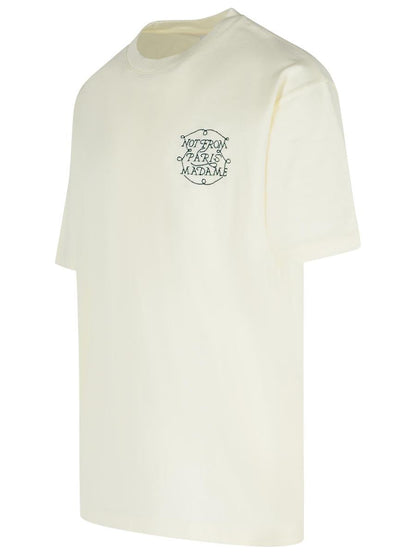 Drôle De Monsieur Cream Cotton T-Shirt