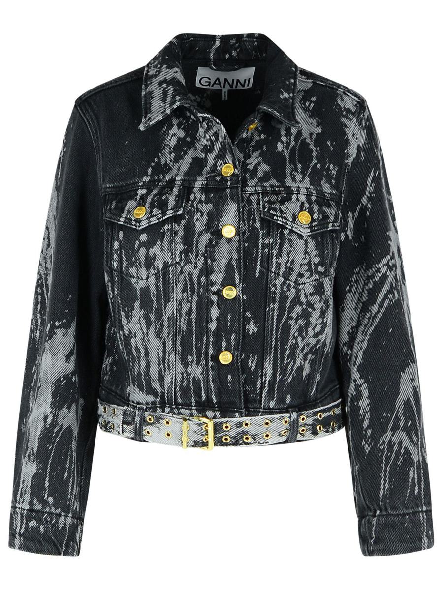 Ganni Black Denim Jacket