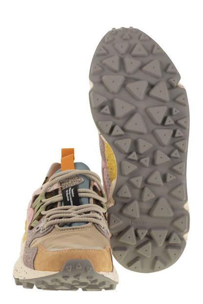 Flower Mountain Yamano 3 - Sneakers In Suede And Technical Fabric