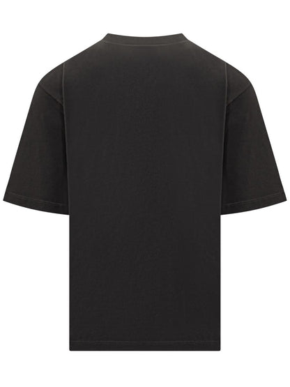 DSQUARED2 Black Cotton T-Shirt With Logo Dsquared2 Milano