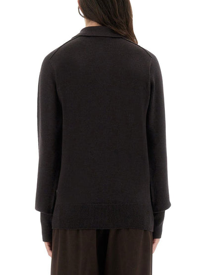 Studio Nicholson "Inverness" Shirt With Polo Collar