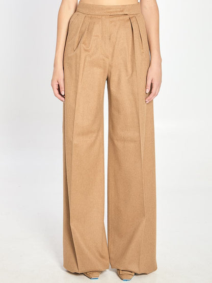 Camel Flare Trousers