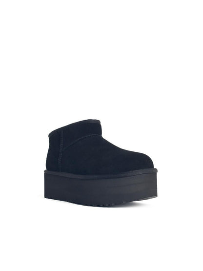 UGG 'Classic Ultra Mini Platform' Black Suede Boots
