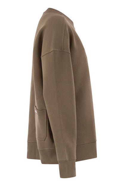 'S Max Mara Monza - Cotton Sweatshirt With Logo