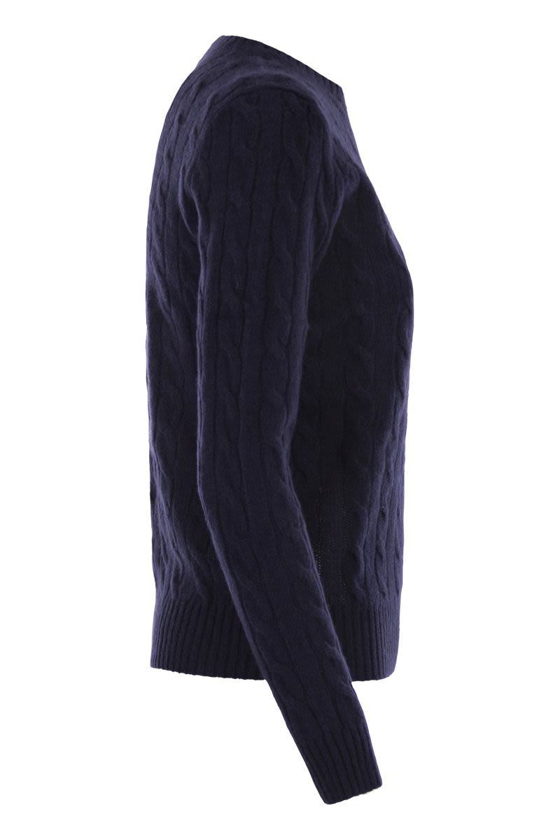 Polo Ralph Lauren Plaited Wool And Cashmere Crew-Neck