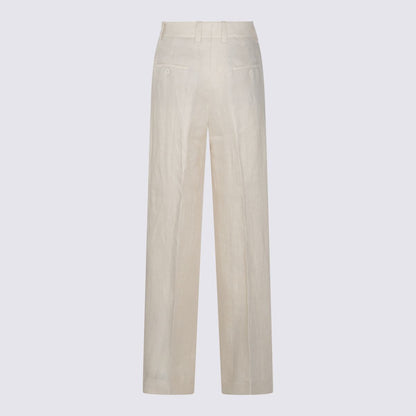 Incotex Beige Linen Pants
