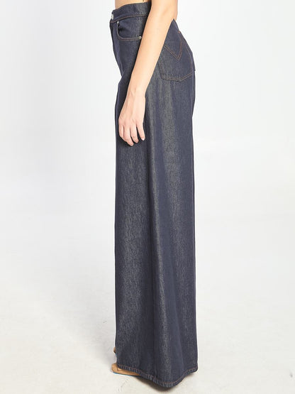 Jeans Wide Leg In Denim