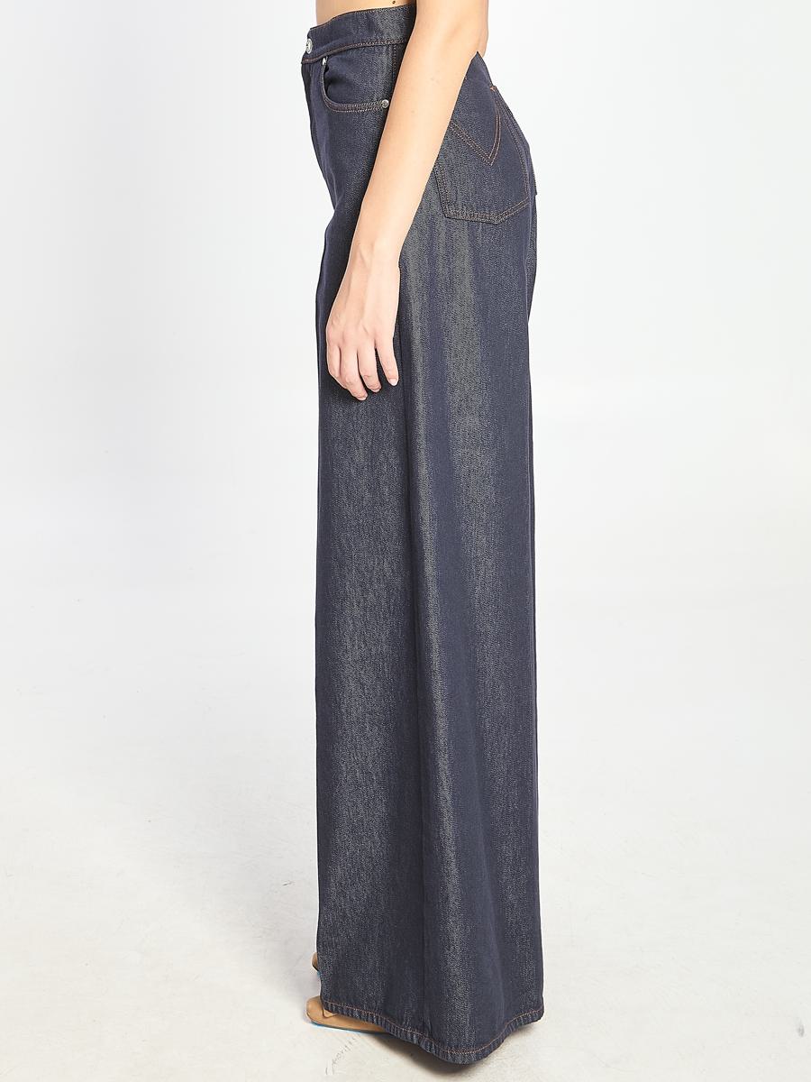 Jeans Wide Leg In Denim