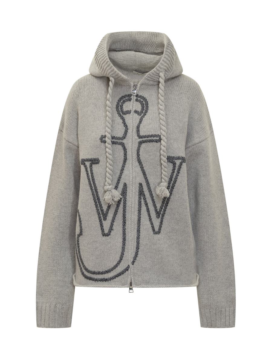 JW Anderson J.W. Sweatshirt. Anderson With Hood And Embroidered Logo