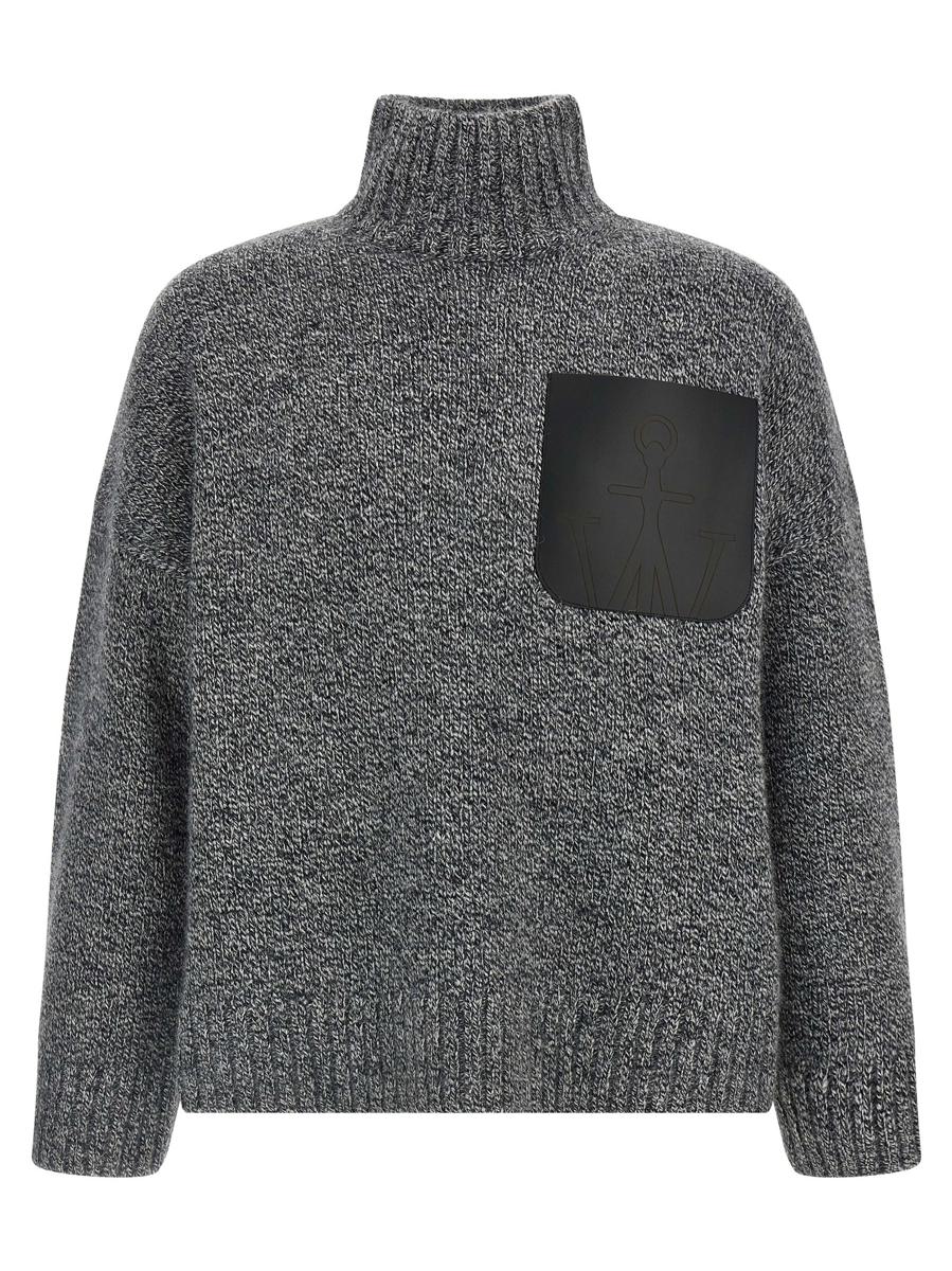 JW Anderson 'Leather Patch Pocket' Sweater