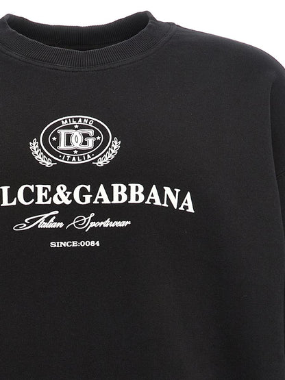 Dolce & Gabbana Flocked Logo Sweatshirt