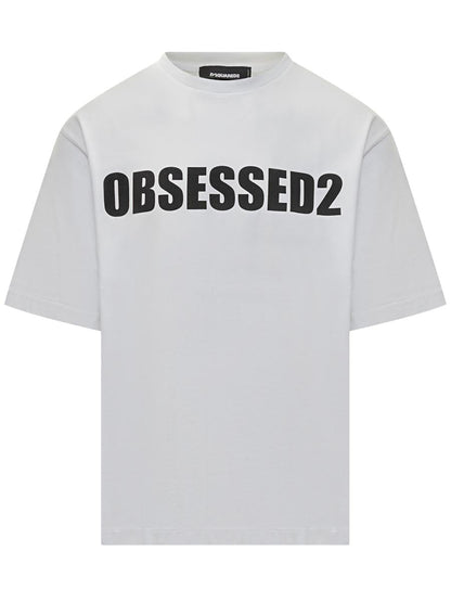 DSQUARED2 White Obsessed2 T-Shirt By Dsquared2