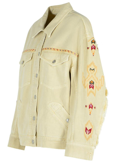 Isabel Marant Étoile 'Manona' Beige Cotton Blend Jacket