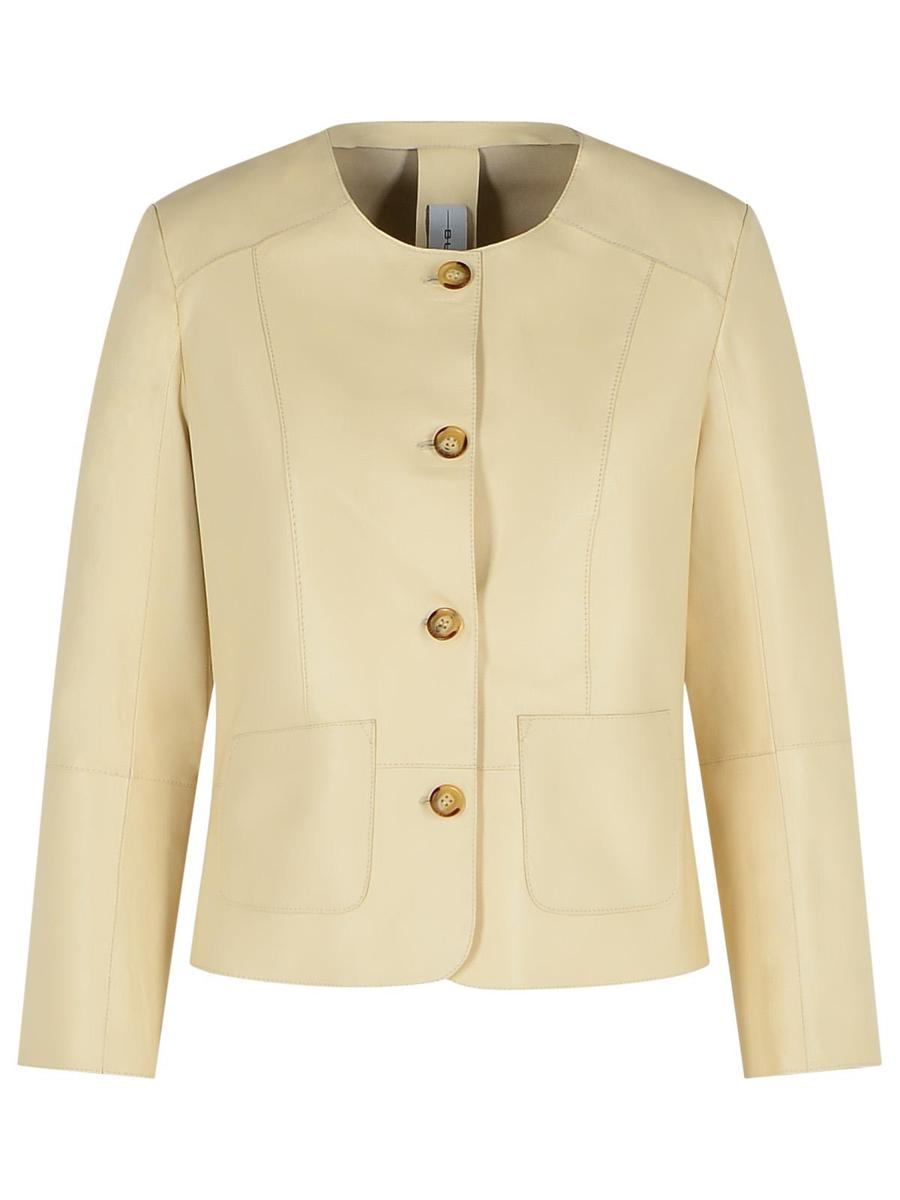 Bully Ivory Leather Jacket
