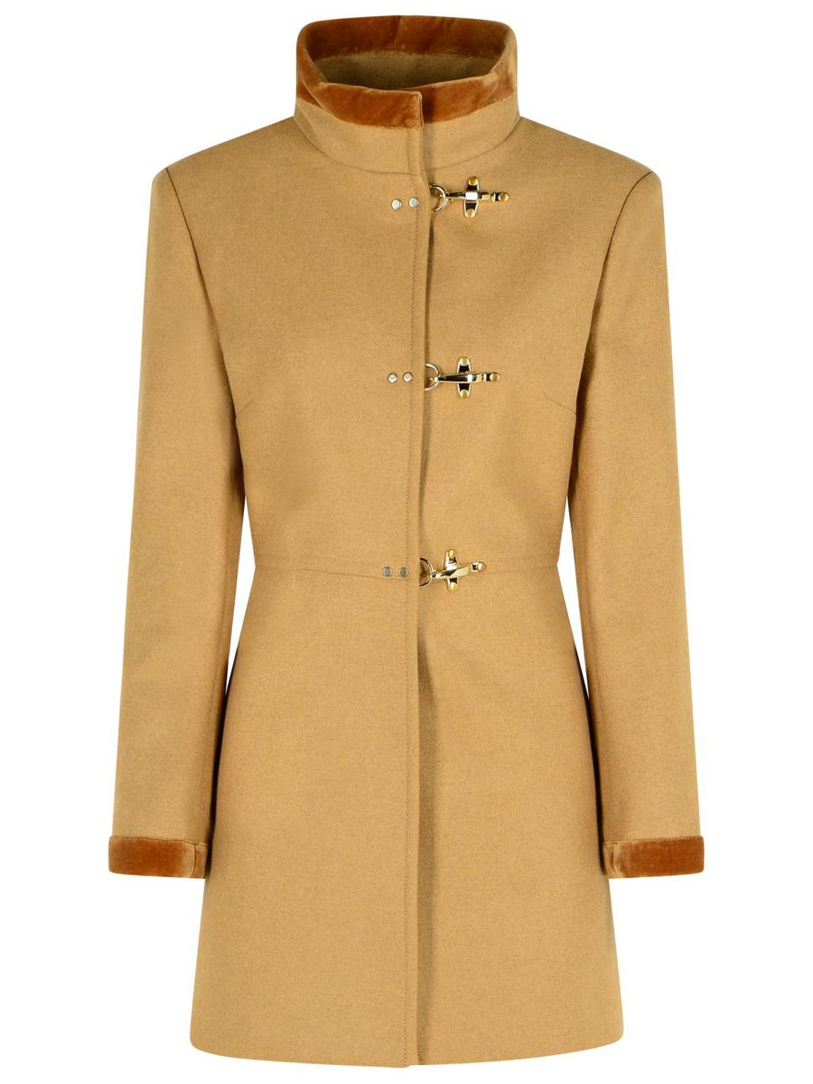 Fay Beige Wool Blend Coat