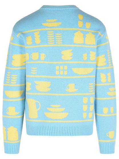 JW Anderson Light Blue Wool Sweater