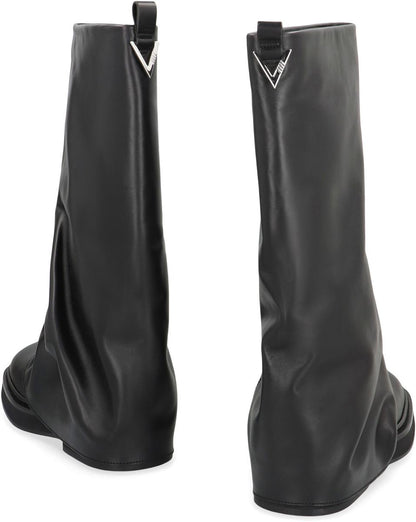 The Attico Robin Combat Leather Boots