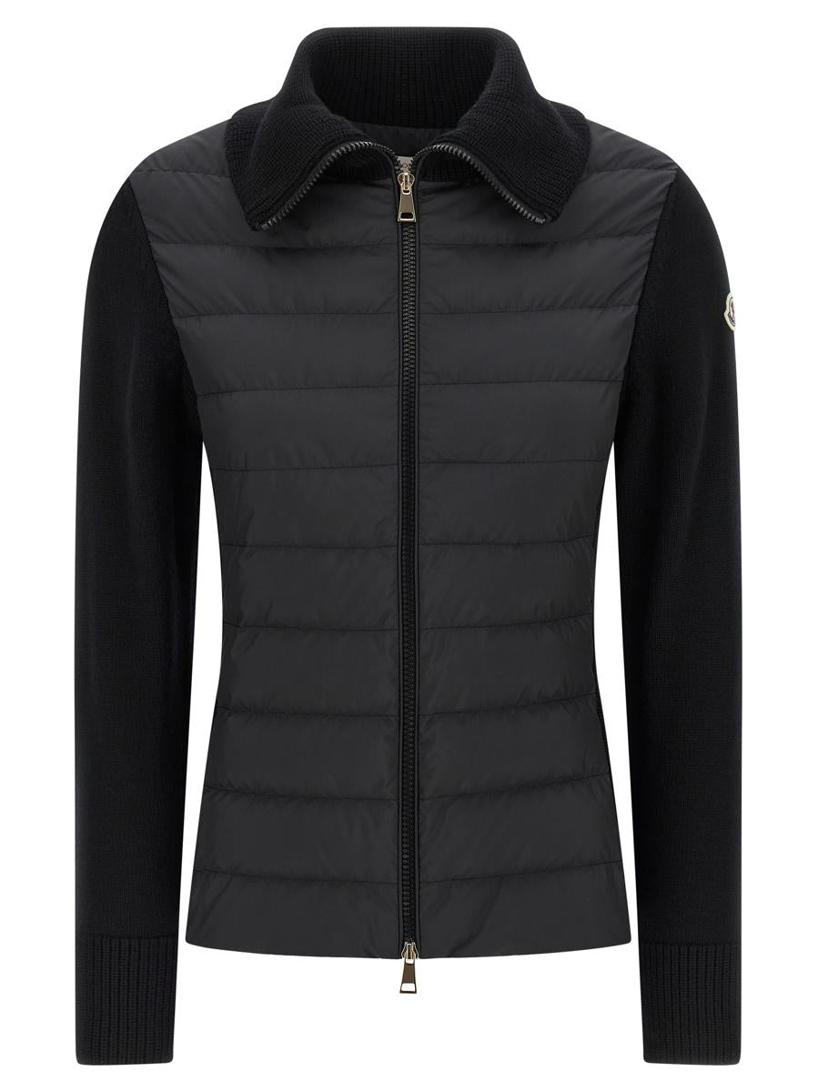 Moncler Two-Material Cardigan