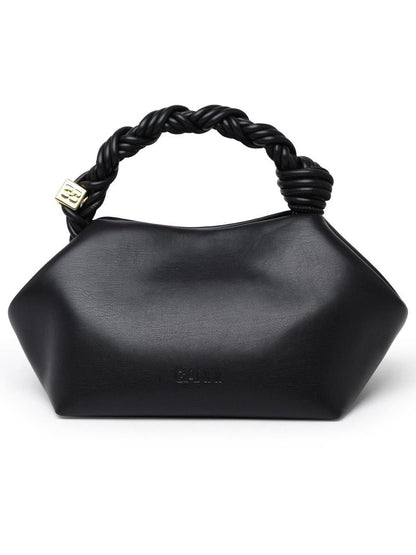 Ganni 'Bou' Bag In Black Recycled Leather