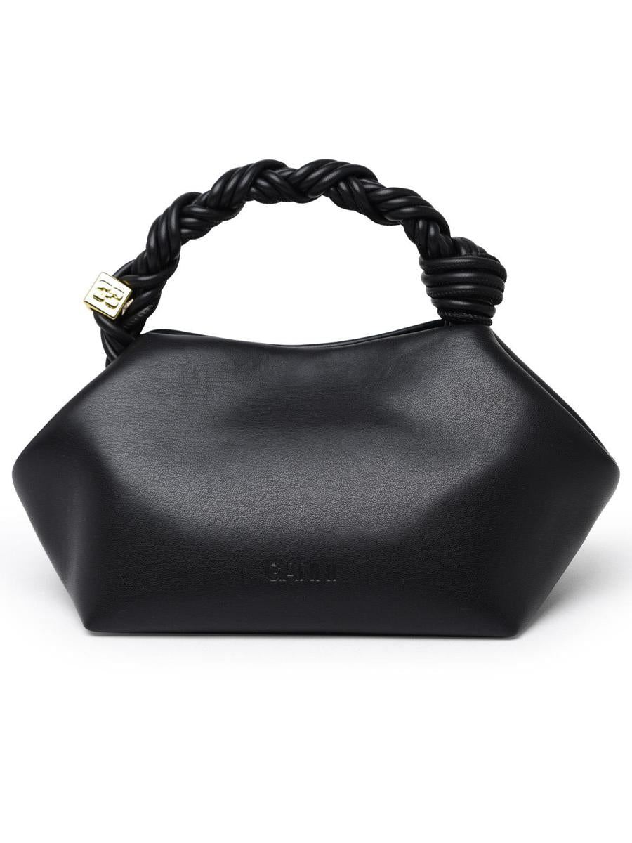Ganni 'Bou' Bag In Black Recycled Leather