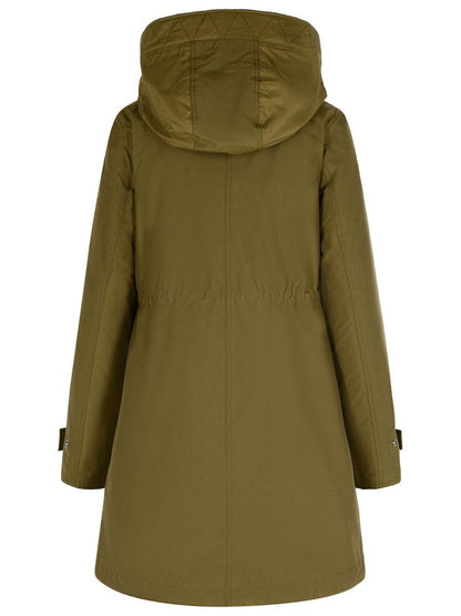 Woolrich 3-In-1 'Authentic' Dark Green Cotton Blend Parka