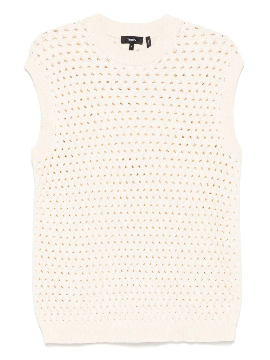 Theory Slvless Vest Cb.Roun Clothing