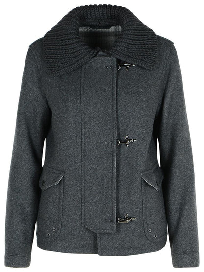 Fay Graphite Wool Jacket