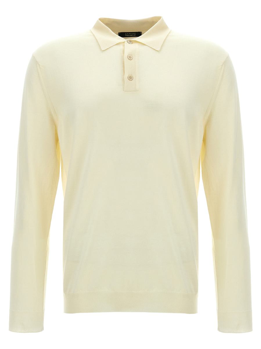Zanone Wool Polo Shirt