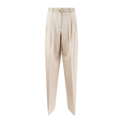Max Mara Natural Wool Knit Pants