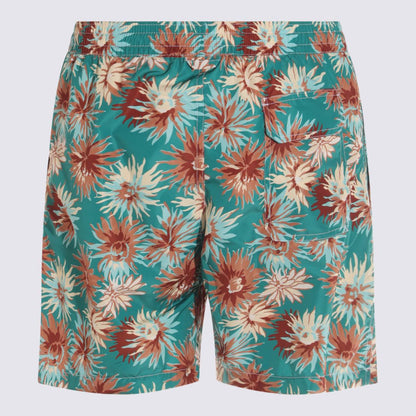 Altea Green And Multicolor Beachwear